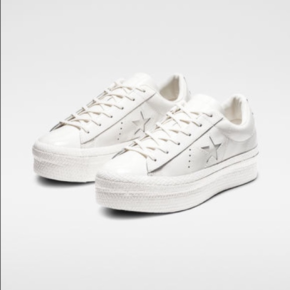 Converse One Star Platform Patent Leather Low Top